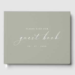 Vrai Livre d'Or Minimaliste Moderne pour Mariages