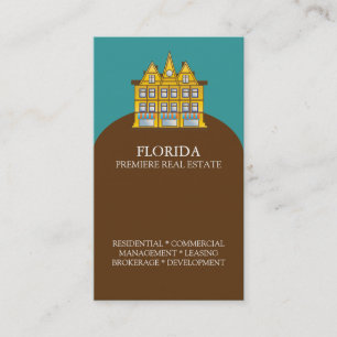 Vrai modèle de carte de visite d'agent immobilier