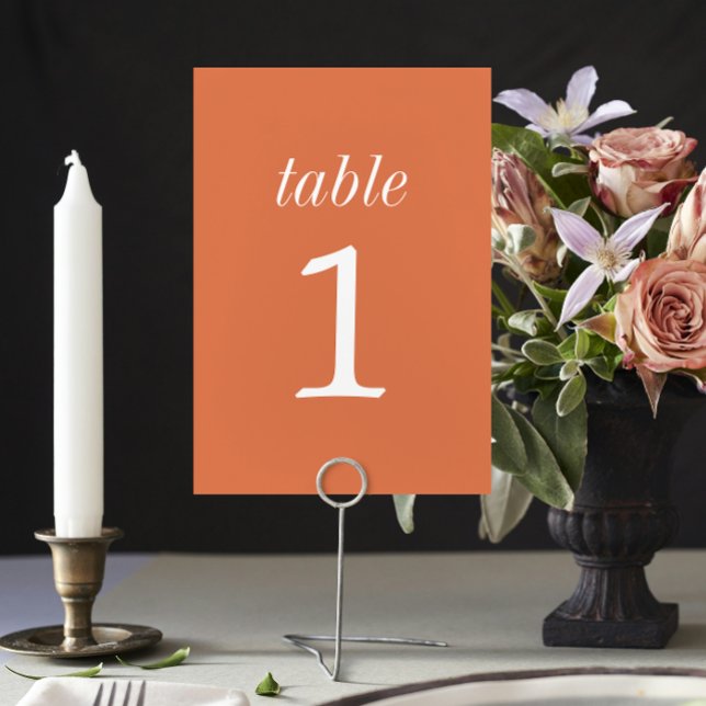 Vrai Simplicité 2 Coral Mariage Numéro de table (Créateur téléchargé)