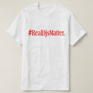 Vrai T-shirt de matière de Djs - rouge