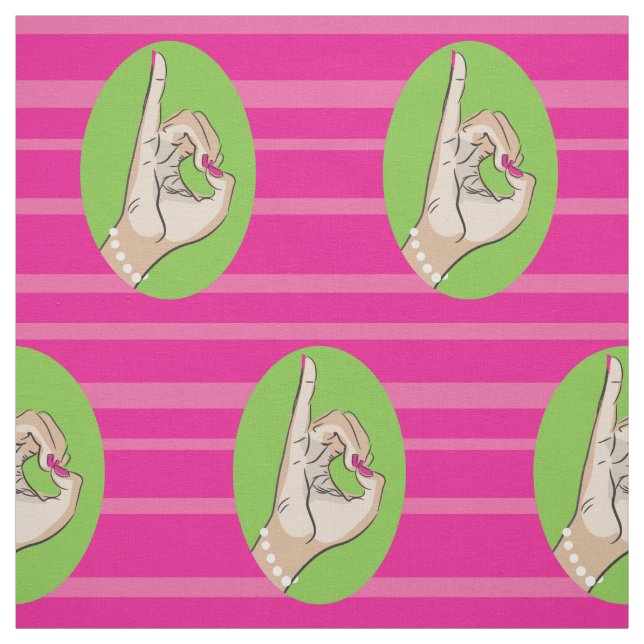 Vrai tissu assez rose et vert (Échantillon)