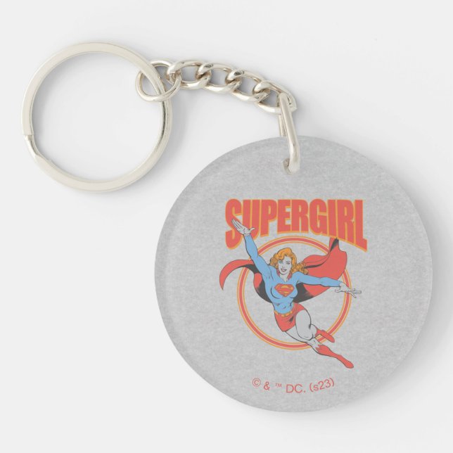 Vrai Vintage Supergirl Flying Graphic (Devant)