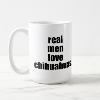 Vraie tasse de chiwawas d'amour d'hommes