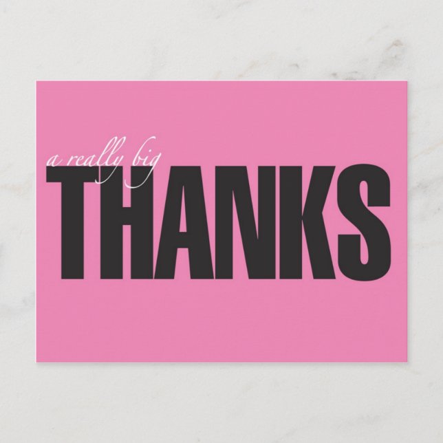 Vraiment Big Merci carte postale (Devant)