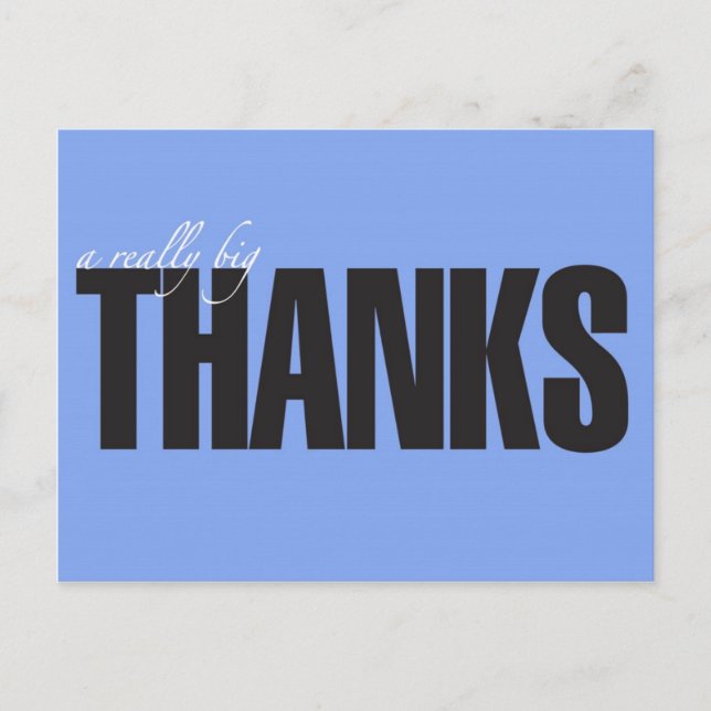 Vraiment Big Merci carte postale (Devant)