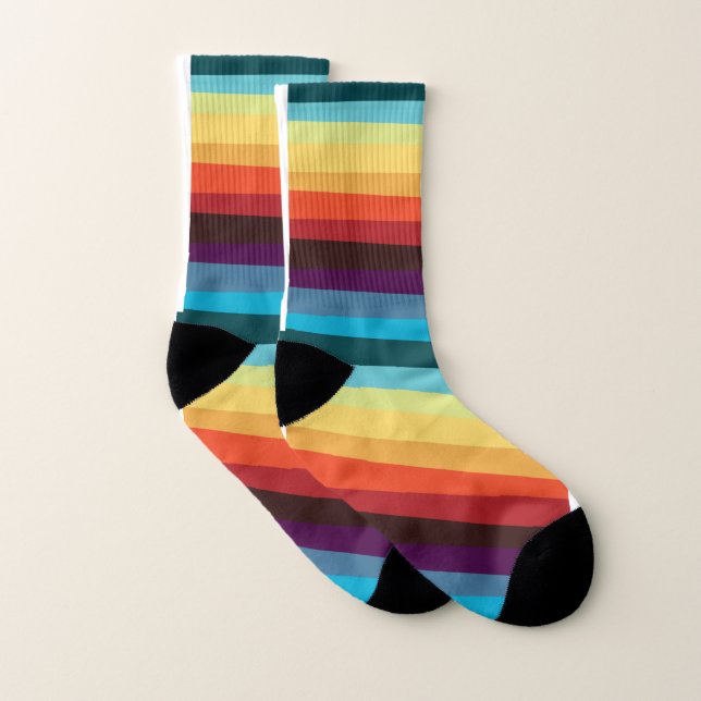 Vraiment coloré vraiment stripey chaussette (Paire)