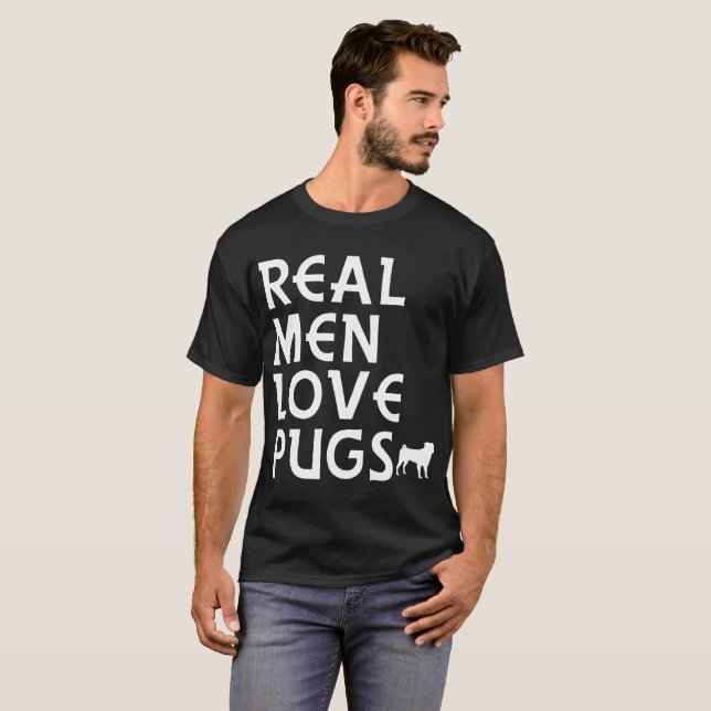 vrais T-shirts de frère de carlins d'amour (Devant entier)