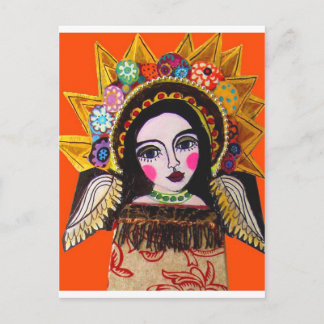Vrgin of Guadalupe by Heather Galler Postcard