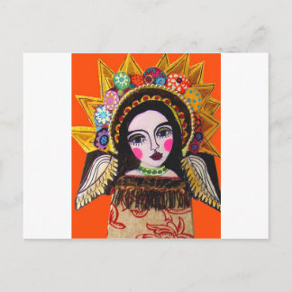 Vrgin of Guadalupe by Heather Galler Postcard
