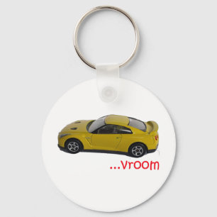 Vroom...fast car keychain