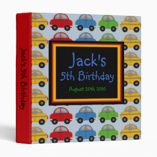 Vroom Vroom Race Car Photo Scrapbook BInder
