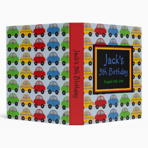 Vroom Vroom Race Car  Photo Scrapbook BInder