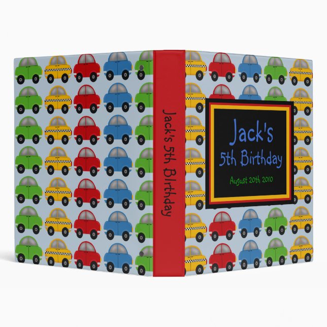 Vroom Vroom Race Car  Photo Scrapbook BInder (Background)