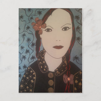 Vrouw Postcard