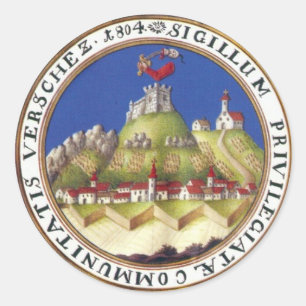 Vrŝac Coat of Arms Classic Round Sticker
