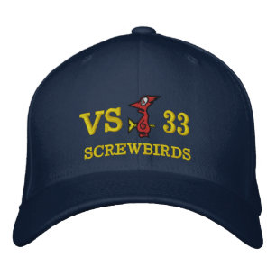 VS-33 SCREWBIRDS WESTPAC 1988-1989 USS NIMITZ EMBROIDERED HAT