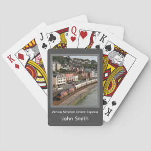 VSOE classic diesel engine - your photo and name  Playing Cards