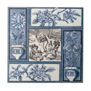 VT0055 Reproduction Antique Transferware Tile