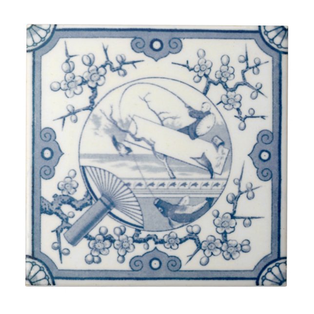 VT0056 Reproduction Antique Transferware Tile (Front)