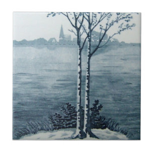 VT0066 Reproduction Antique Transferware Tile