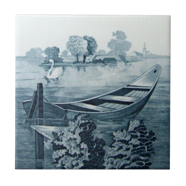 VT0067 Reproduction Antique Transferware Tile (Front)