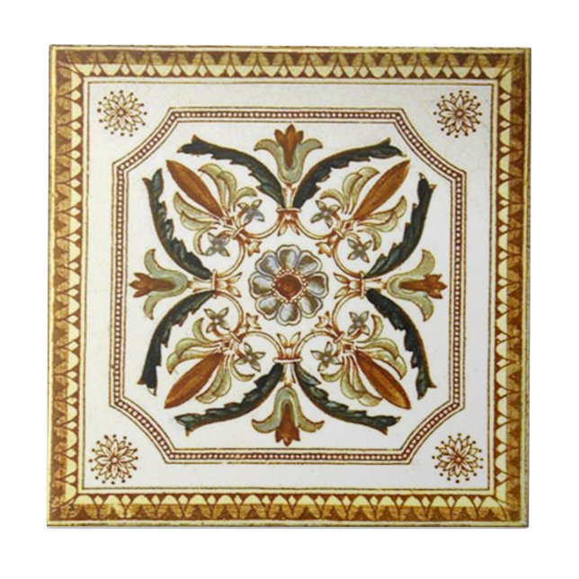 VT0071 Reproduction Antique Transferware Tile (Front)