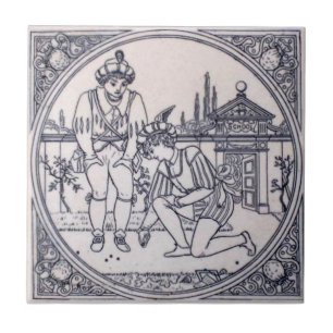 VT0092 Reproduction Antique Transferware Tile