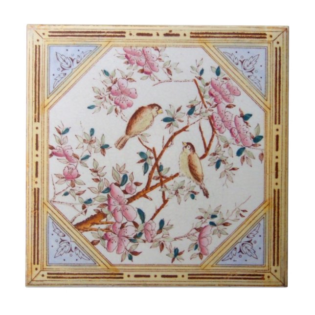 VT0107 Reproduction Antique Transferware Tile (Front)