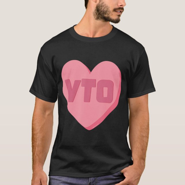 Vto Heart Valentines Day Candy Swagazon Associate  T-Shirt (Front)