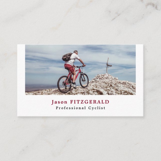 VTT, Vélo, Carte de visite cycliste (Devant)