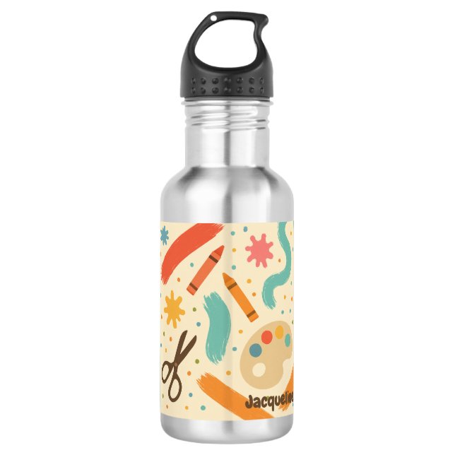 VTVR-EVERYDOODLE-WB - Bouteille d'eau (Devant)