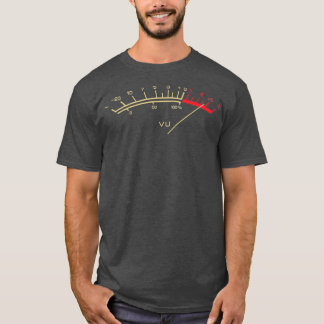 VU Meter HiFi Vintage Stereo Music Lover T-Shirt
