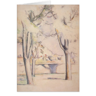 Vue à travers les arbres par Paul Cezanne, Art Vin