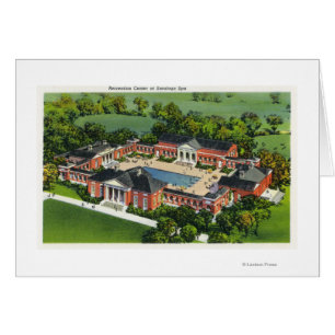 Vue aérienne de centre de récréation de spa de