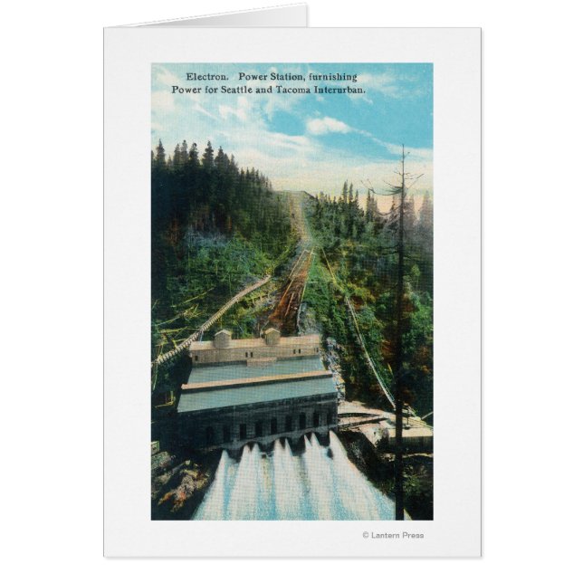 Vue aérienne de la centrale électrique Electron (Devant)