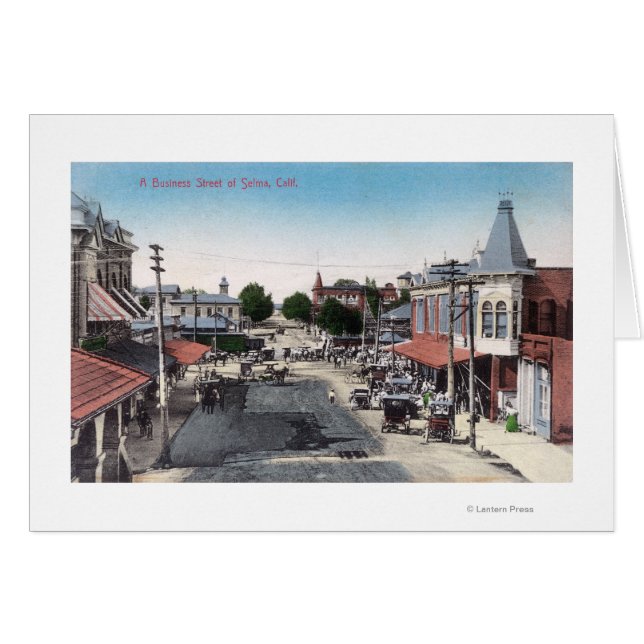 Vue aérienne de la section des affairesSelma, CA (Devant horizontal)