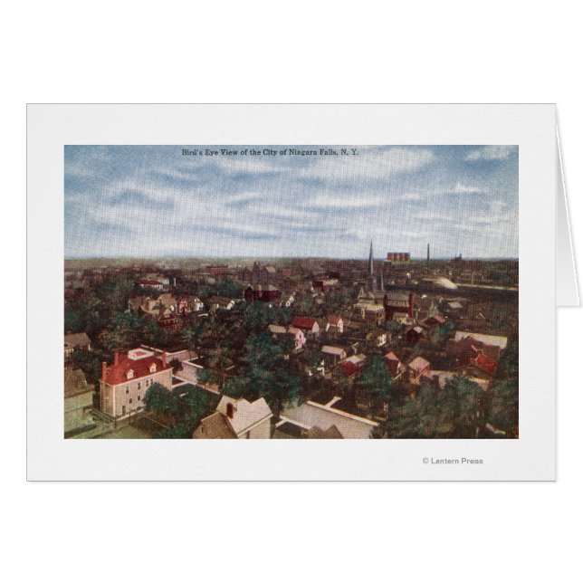 Vue aérienne de la ville (Devant horizontal)