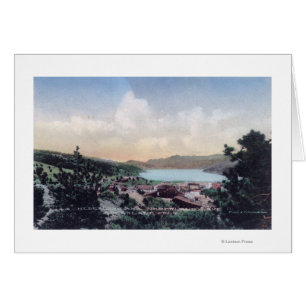 Vue aérienne de la ville et du lac Nederland