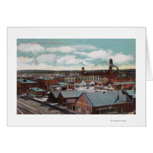 Vue aérienne de la ville, train TracksNampa,