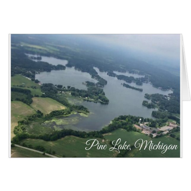 Vue aérienne de lac pine (Devant horizontal)