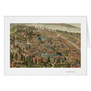 Vue aérienne de l'Alaska Yukon Pacific Expo