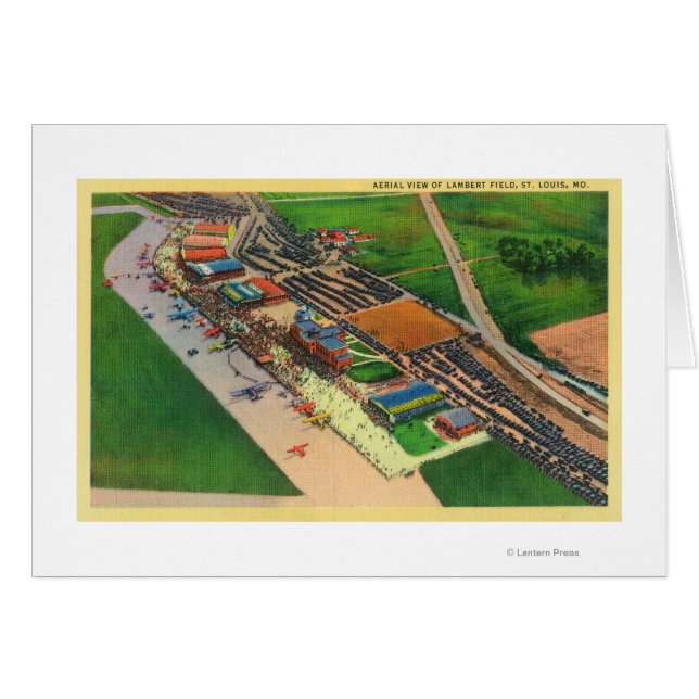 Vue aérienne de Lambert Air FieldSt. Louis, MO (Devant horizontal)