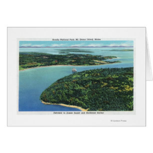 Vue aérienne de l'entrée de Somes Sound