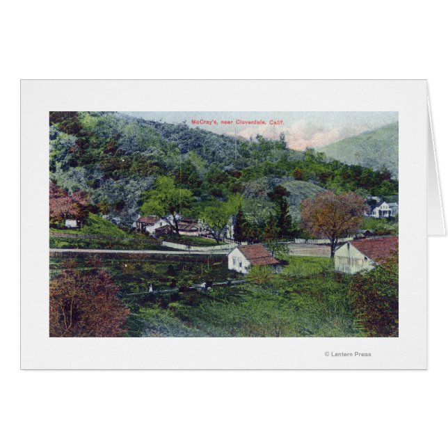 Vue aérienne de McCray's Cloverdale, CA (Devant horizontal)