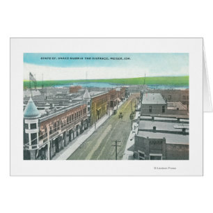 Vue aérienne de State Street et Snake River