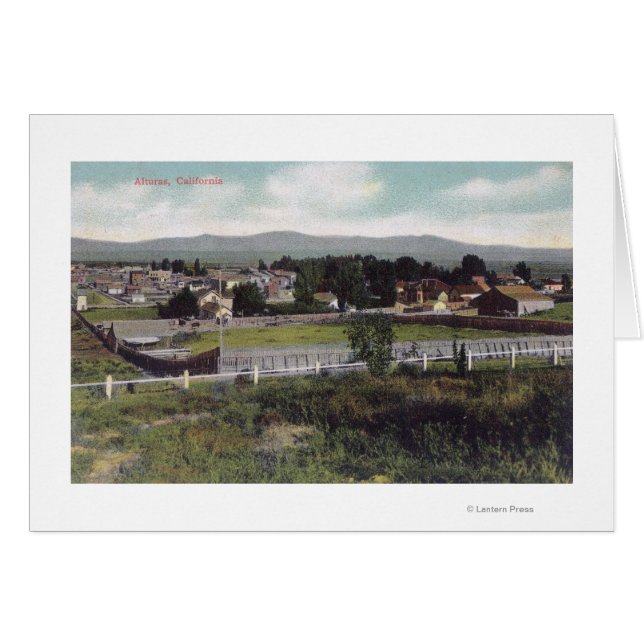 Vue aérienne de TownAlturas, CA (Devant horizontal)