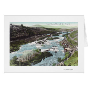 Vue aérienne du comté de Link RiverKlamath, OU