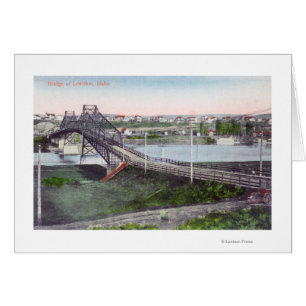 Vue aérienne du pont LewistonLewiston, ID