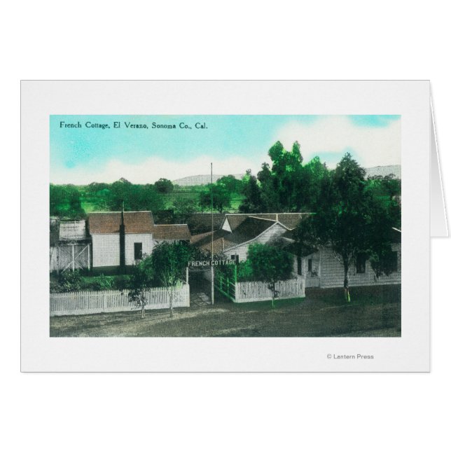 Vue aérienne extérieure du chalet français (Devant horizontal)