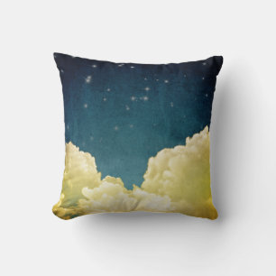 Vue céleste Étoiles et nuages Jeter Coussin de can
